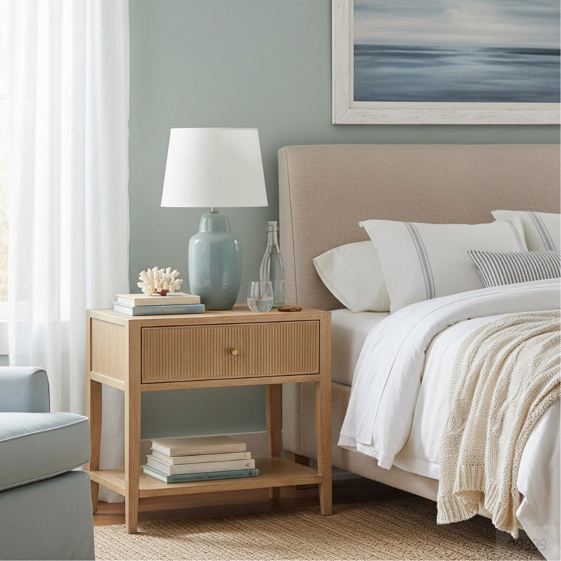 Fleur Natural 1-drawer Nightstand