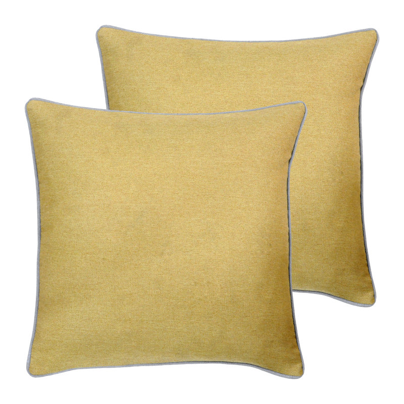 Indira Square Cushion, 45cm H x 45cm W x 4cm D, Taupe/Graphite, Polyester