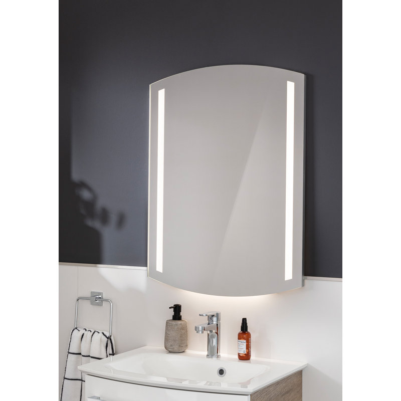 Lighted Wall Mounted Bathroom Mirror, 80cm x 60cm