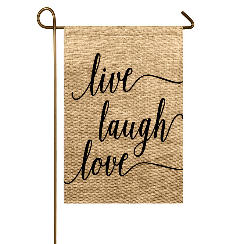 Drapeau Helan Live Laugh Love Garden