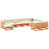 Coussin beige / structure brune est en rupture de stock