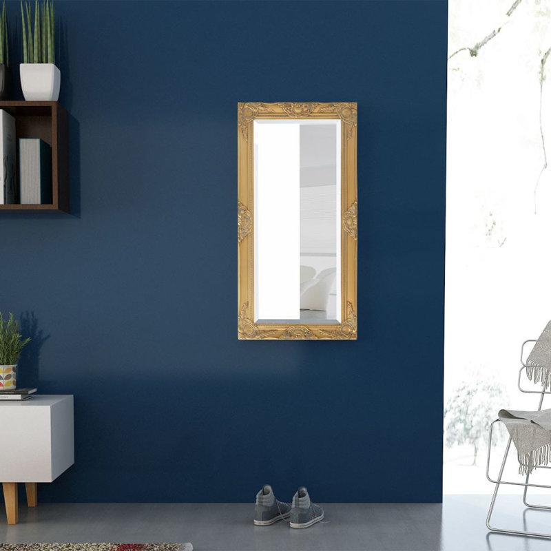 Blanche Full Length Mirror, Gold, 100cm H x 50cm W