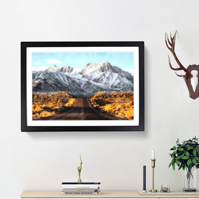 Road to the Mountains in California - Framed Print