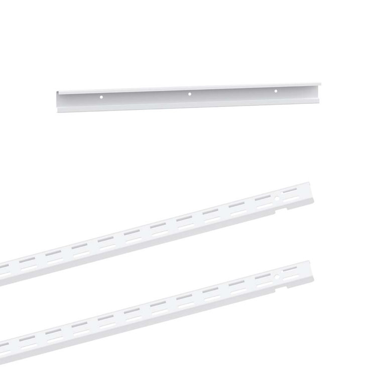 ClosetMaid 40-in White ShelfTrack Hang Track in the Wire Closet Hardware  department at