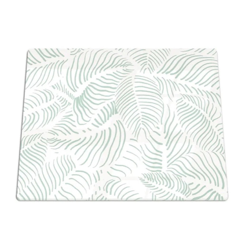 Couvercle et planche à découper pour petit réchaud pour véhicule récréatif - Feuilles abstraites