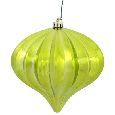 5.7" White Matte Onion Ornament UV, 3 Per Bag