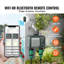 Minuteur d'arrosage Wi-Fi, 2 sorties, contrôle via application Wi-Fi 2,4 GHz ou Bluetooth, étanchéité IPX6 pour l'arrosage du jardin, minuterie intelligente pour robinet de tuyau d'arrosage avec entrée en laiton, commande vocale avec Alexa et Google Assistant