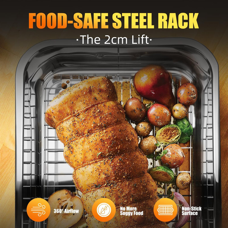 LUMARA HOME Stainless Steel Roasting Pan