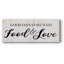«Food and Love» sur toile, art textuel-1011677102