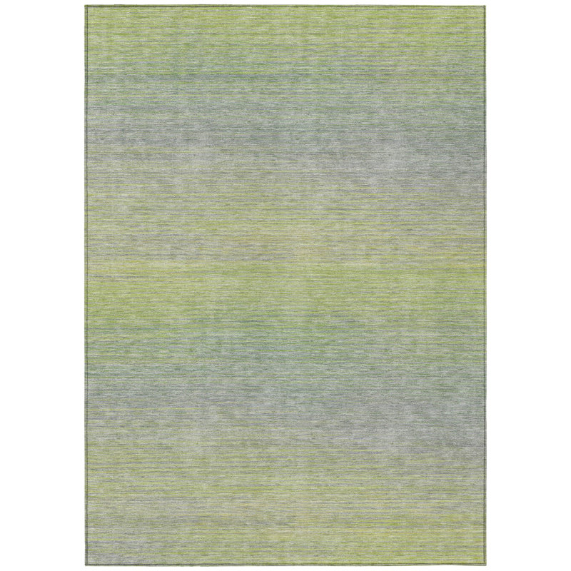 Tapis intérieur / extérieur vert Tanoura, 10 pi x 14 pi