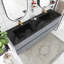 Meuble-lavabo double 72 po avec plateau en quartz Rytis