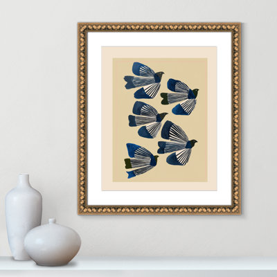 Indigo Flight Print by City