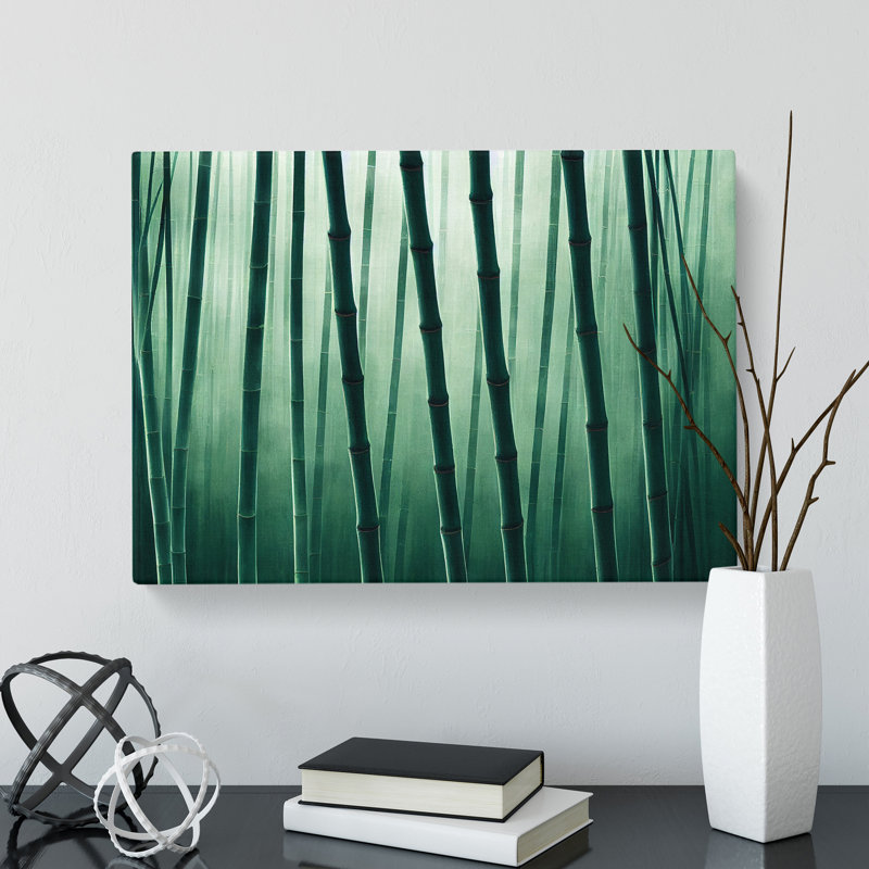 Fierce Bamboo Forest - Wrapped Canvas Painting, 35cm H x 50cm W x 3cm D