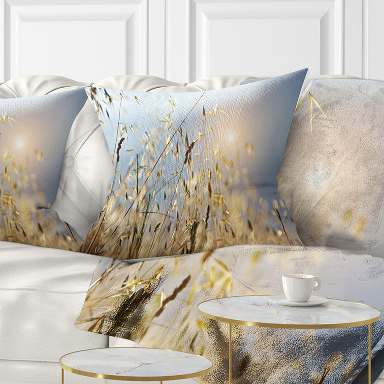 Typique, Toscane, coucher de soleil, Italie - coussin à imprimé paysage, 16 po x 16 po, Coussin décoratif