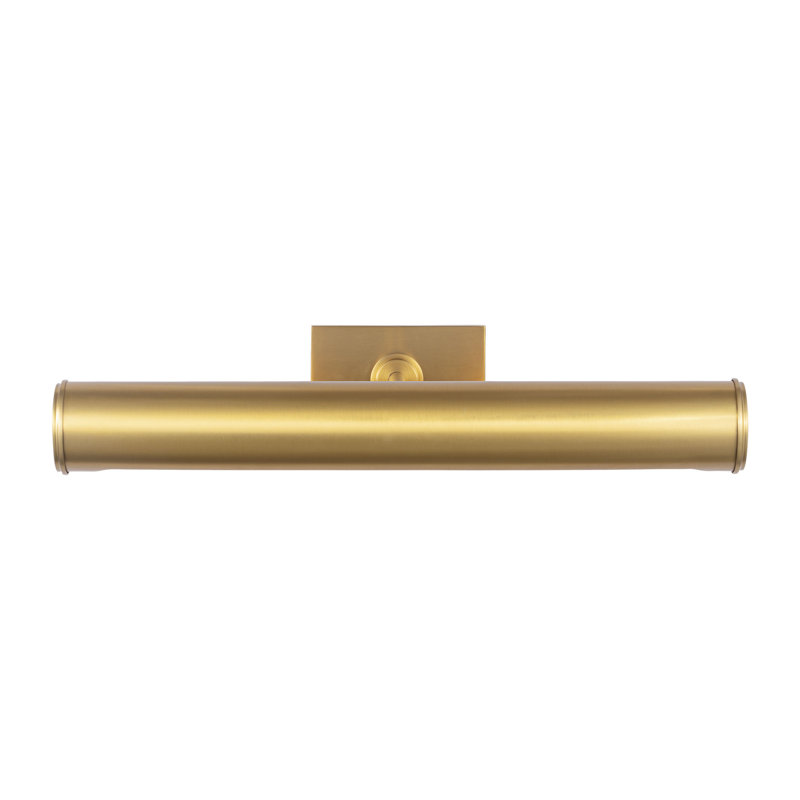 Ellen Degeneres Azer 2 Light Bathroom Bedroom Wall Fixture With Shade, Burnished Brass, 3.625" H x 18" W x 9.25" D