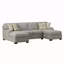 Canapé modulaire gris en forme de U