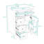 Meuble-lavabo de salle de bain avec lavabo, tiroirs de rangement et tablette réglable-1624859920