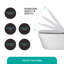 Toilette suspendue blanche Fine Fixtures Aquatide-127332061