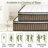 12'' Medium Plush Hybrid Mattress With Leaf Pattern Top – Gel Memory Foam & Pocket Coils-1689114015