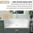 30'' L x 19" W Farmhouse Kitchen Sink White Ceramic Single Bowl Kitchen Sink Apron Front Sink