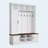 55" Farmhouse Hall Tree with Storage Bench, Adjustable Shelves & 6 Hooks, White-381597791