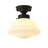 1-Light Bulb Contemporary Mid Century Modern Style Semi Flush Mount Ceiling Light