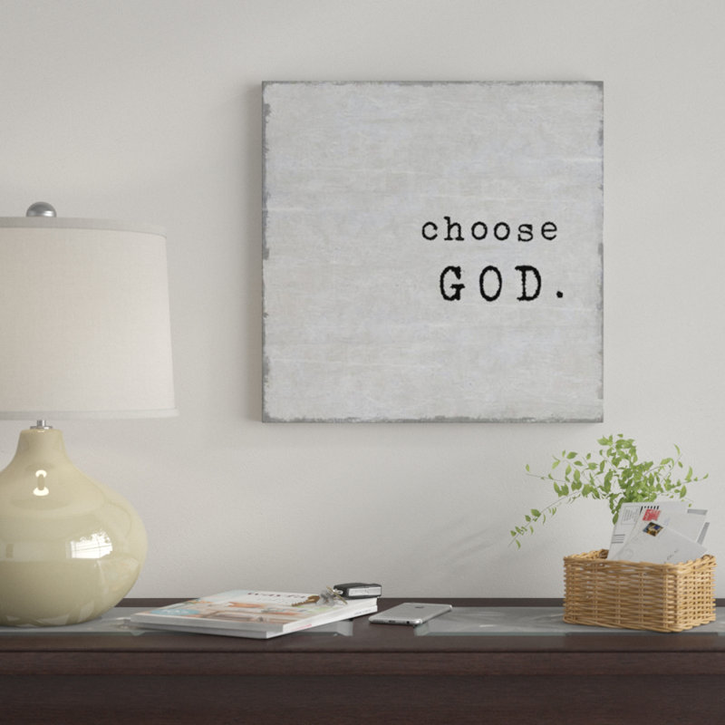 «Select God» par Jamie MacDowell, reproduction d'art textuel sur toile, H 37 po x l 37 po x P 1,5 po, Toile tendue