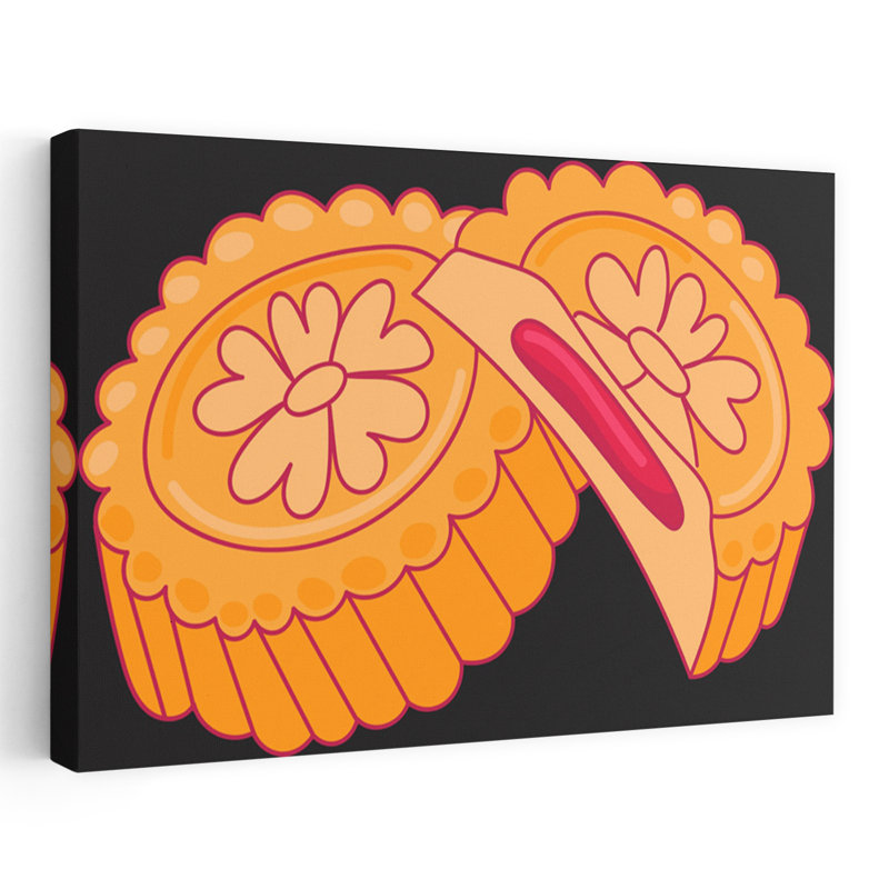 Art floral traditionnel «Sweet Floral Mooncakes», H 32 po x l 48 po