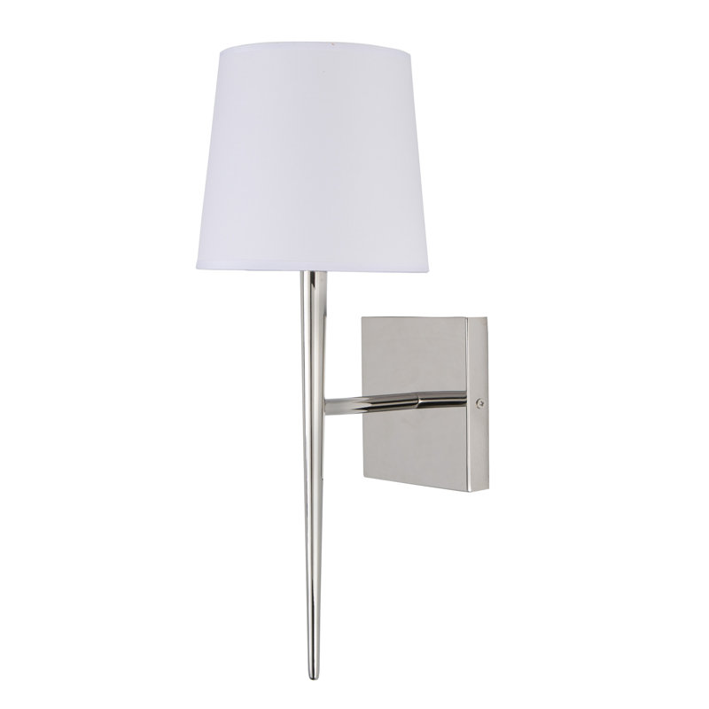 Appolonia Armed Sconce, Polished Nickel
