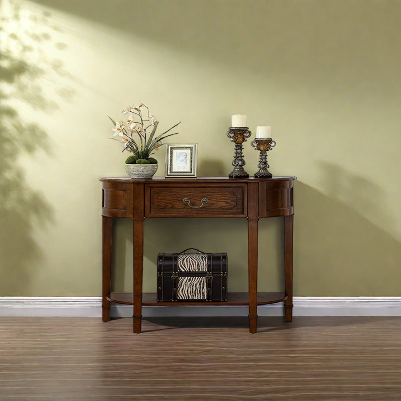 Console rétro avec 1 tiroir, H 33,86 po x l 43,31 po x P 13,78 po