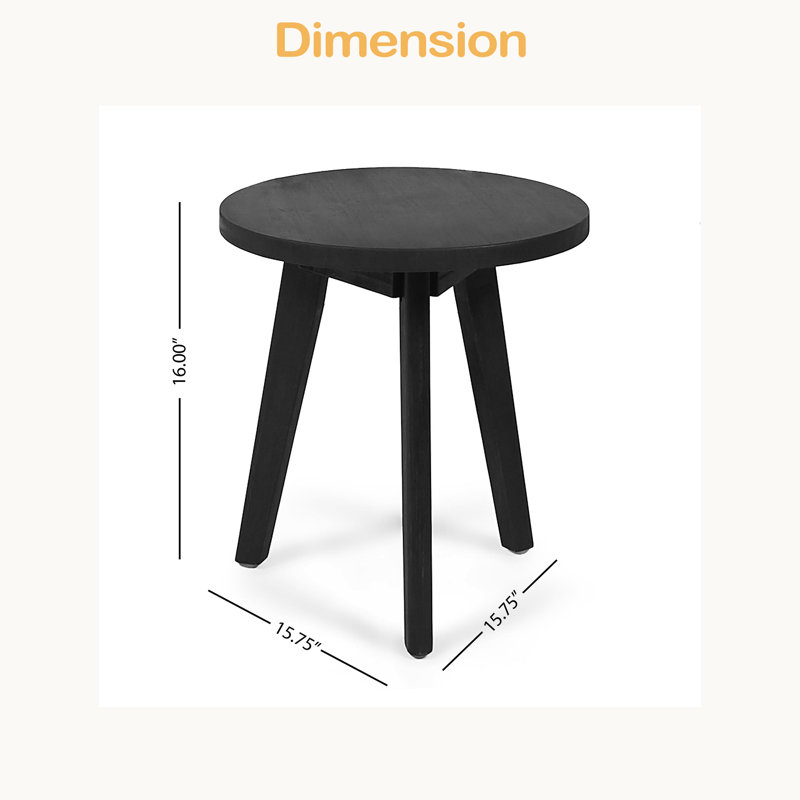 Table d'appoint, Gris foncé, Gris foncé