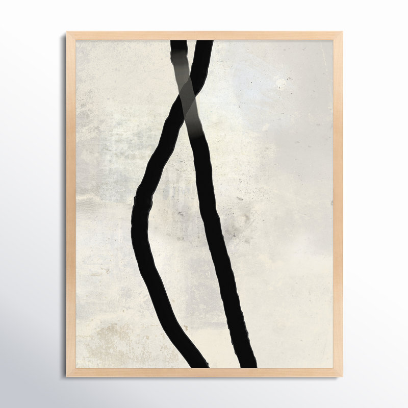 Black Rope 4 Painting by Jacques Pilon, Maple Wood, 20" H x 16" W x 1.25" D