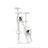 TRIXIE Celeste 69" Cat Tower, 4-Level Sisal & Plush Cat Tree, Climbing Ramps Cat Scratcher Condo Perch Dangling Cat Toy-1352820399