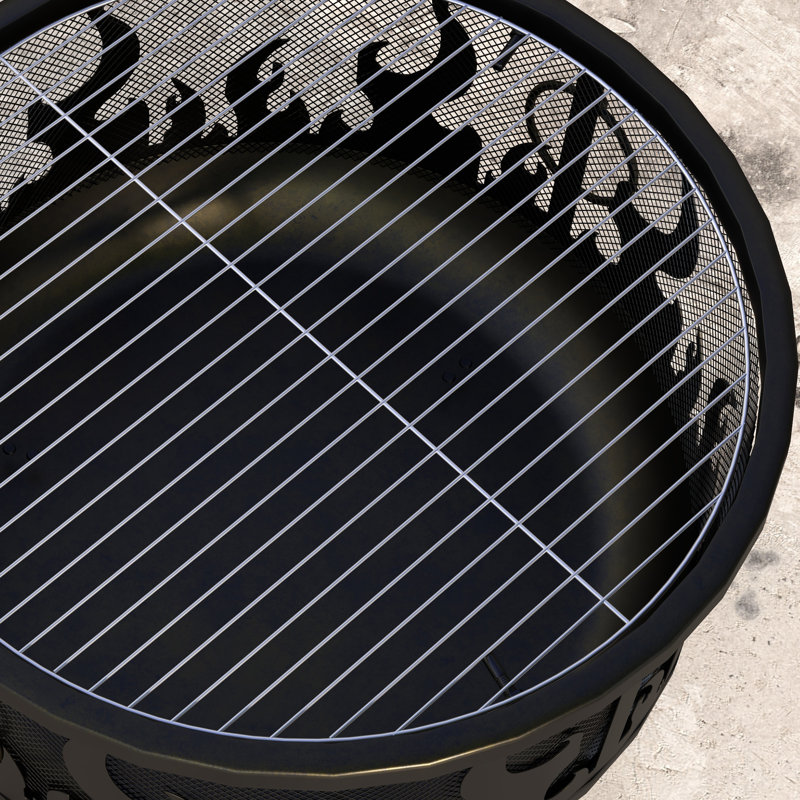 Gladys Round Iron Charcoal Fire Pit