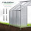 Aidia 6 Ft W x 4 Ft D Lean-to Greenhouse
