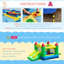 Multi-colour Nylon Inflatable Bouncy Castle, Indoor Outdoor Bounce House With Safety Mesh Net For Kids Ages 3-10