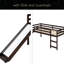 Lit mezzanine avec glissade, conception multifonctionnelle, lit simple-1067173313
