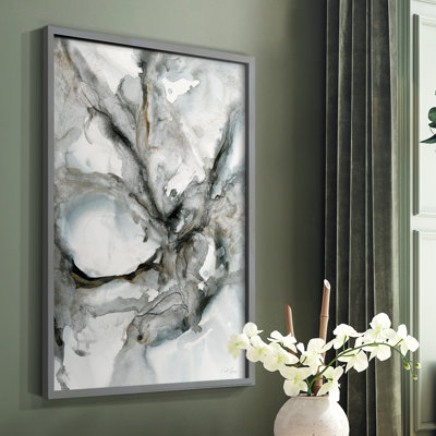 Marble Harmony, reproduction encadrée - bois massif