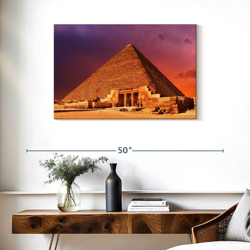 Lilie, pyramide égyptienne antique, H 24 po x l 36 po