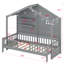 Lit maison avec tablettes-1182987318