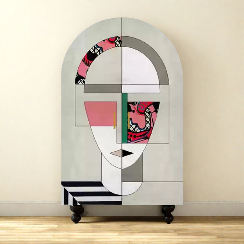 Armoire moderne à double porte minimaliste