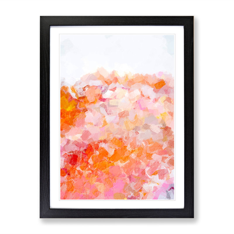 Train In Vain Abstract - Single Picture Frame Painting, Black Framed, 34cm H x 25cm W x 2cm D