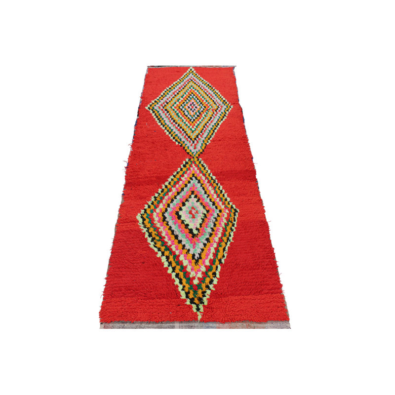 One-of-a-Kind 2'9”x9'4” Hand Knotted Area Rug