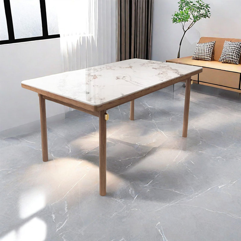 table de salle à manger en bois massif, H 29,52 po x L 55,11 po x l 31,49 po