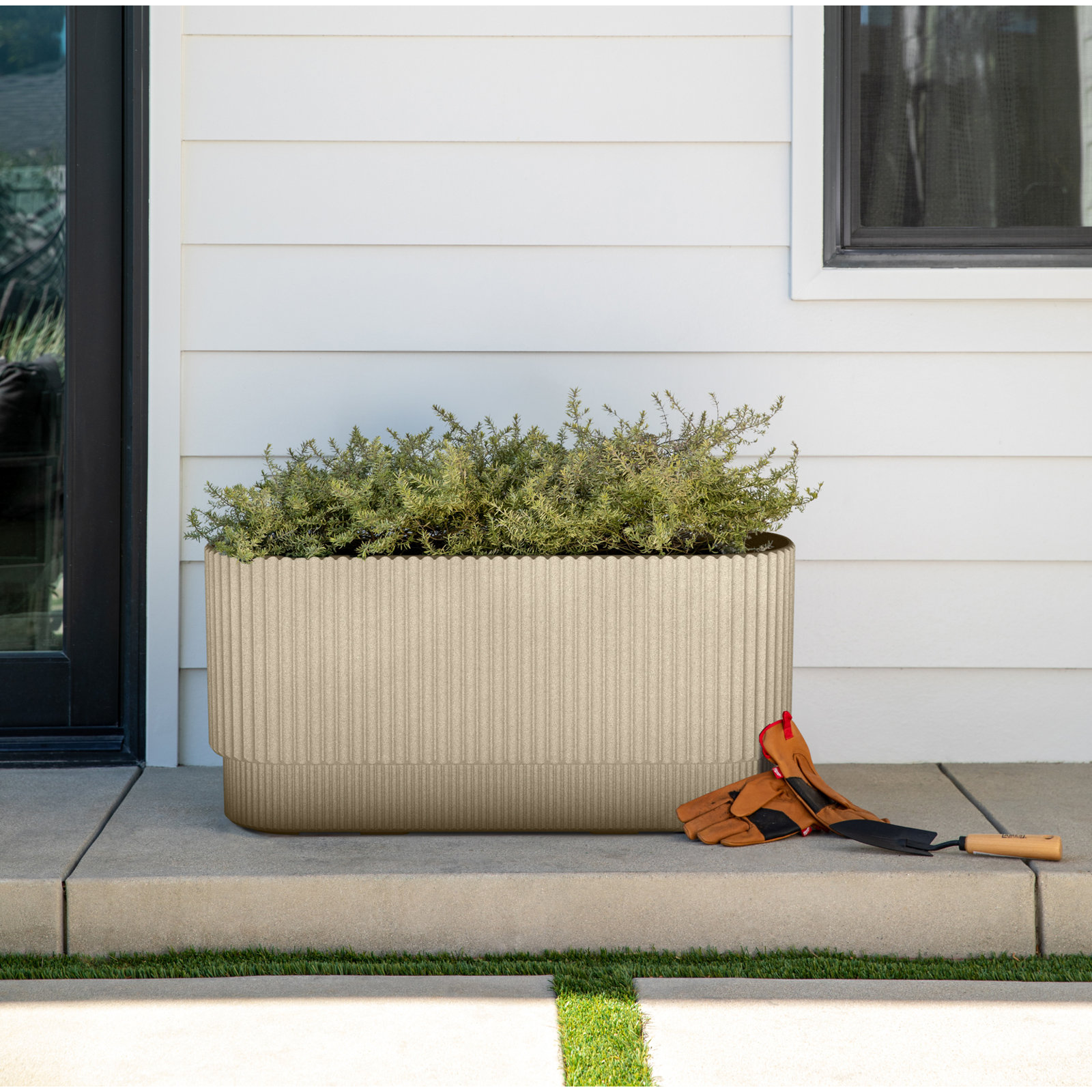Demi 30" Planter Box, Sand, 2