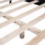 Cadre de lit plateforme en bois grand format, lit plateforme de style rétro avec support en lattes de bois, noir-1943936468-1943936471