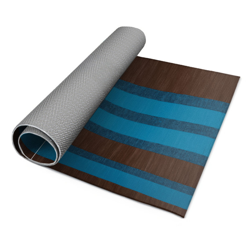 Tapis intérieur / extérieur noir HorizontalStripes