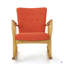 Chaise berçante en bois massif