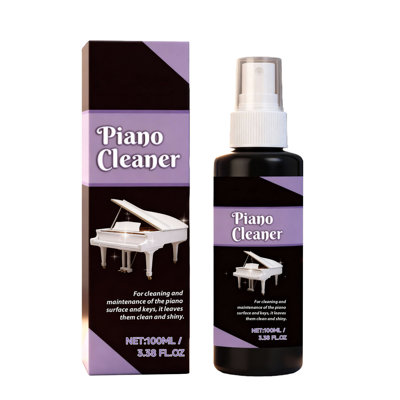 The detergent Piano Brightener And Care Solution Set 10ML  Piano Key Cleaner For Musical Instruments Maintenance