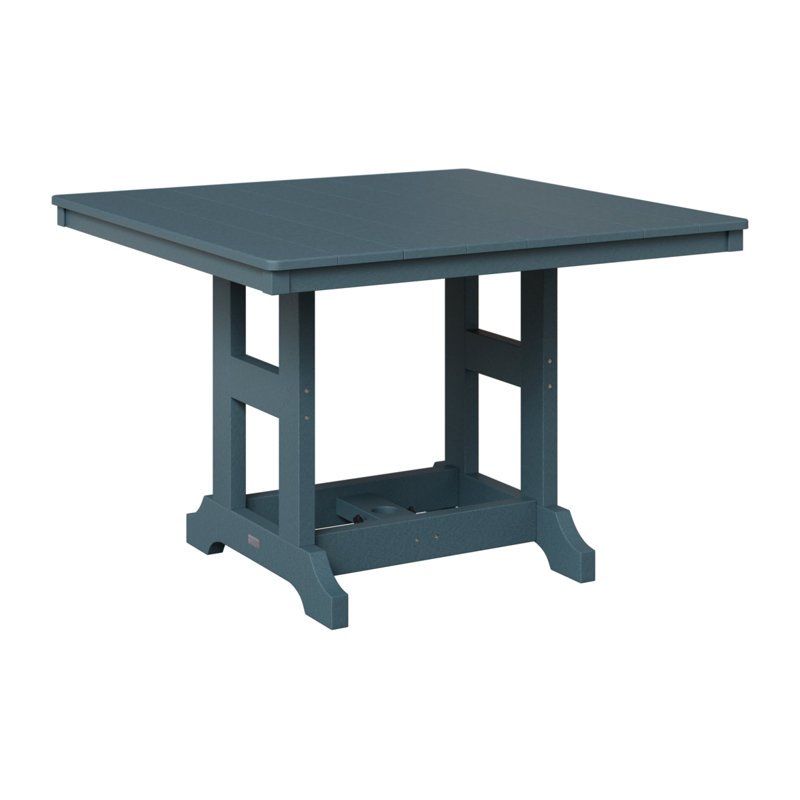 Berlin Gardens Garden Classic Square Table, Slate, 39.5" H x 44" W x 44" D